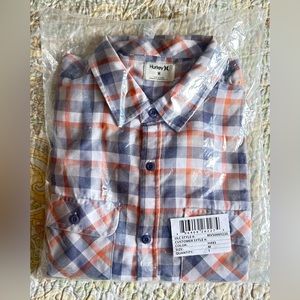 Men’s Hurley Bend Burnout Long-sleeve Flannel Shirt